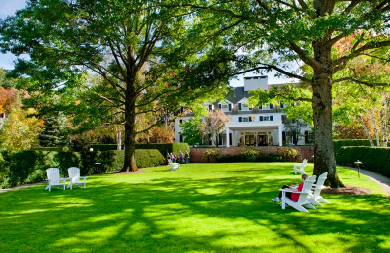 Exterior view of The Woodstock Inn & Resort.