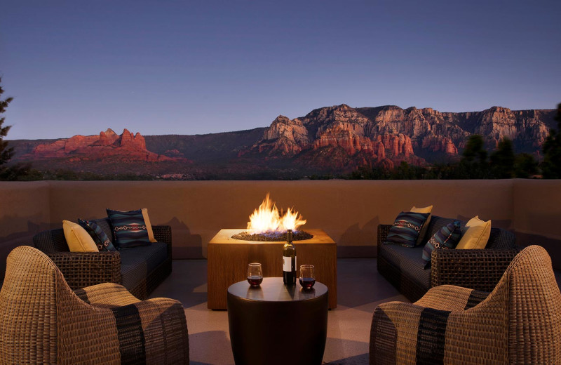 Patio at Sky Rock Inn of Sedona.