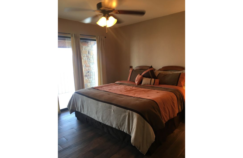 Rental bedroom at LBJ Schmidt House.