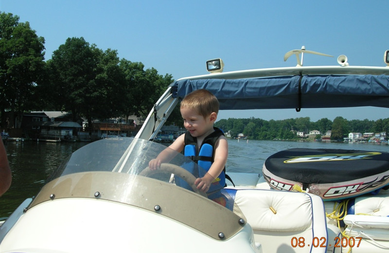 Boating at The Lighthouse Lodge.