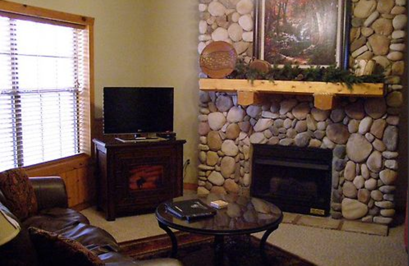 Fireplace at Thousand Hills Golf Resort.