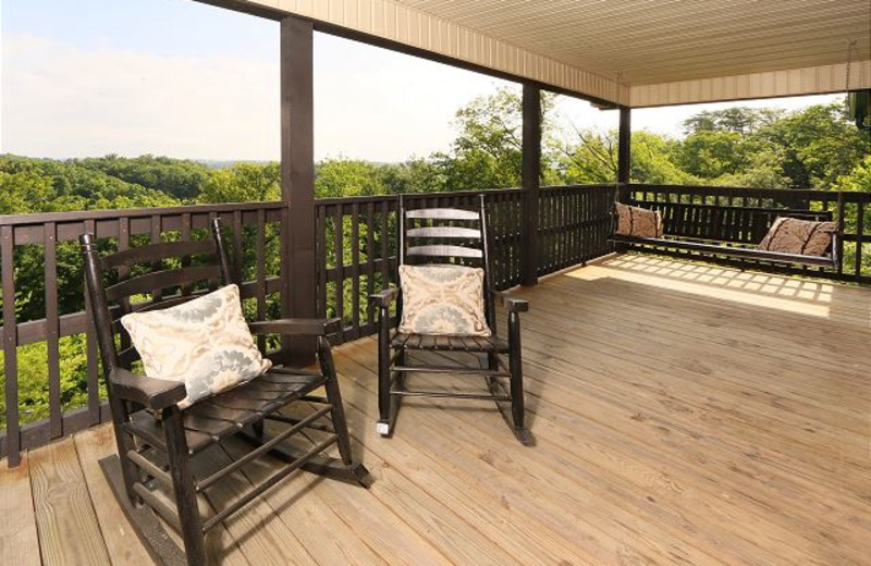 Rental balcony at Smoky Mountain Resort Lodging and Conference Center.