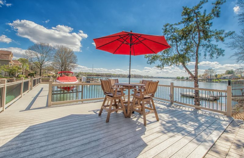 Rental dock at StayLakeNorman Luxury Vacation Rentals.