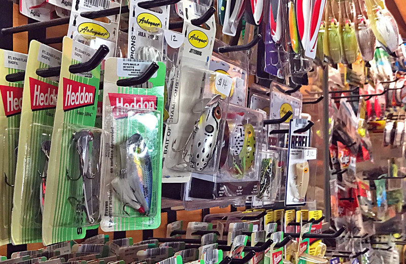 Tackle shop at Zup's Fishing Resort and Canoe Outfitters.