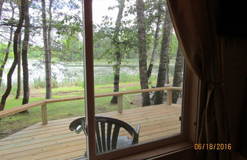 Deck view at Little Norway Resort.