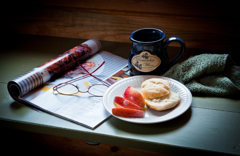 Breakfast at Remember When Cabins.