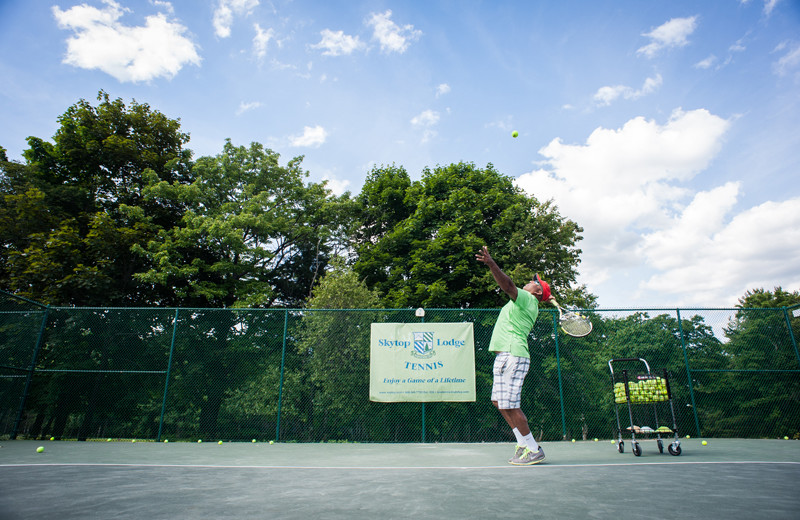 Tennis court at Skytop Lodge.