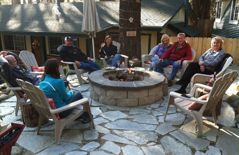 Fire pit at Heavenly Valley Lodge.