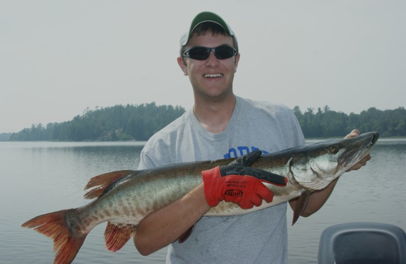 Fishing at Lake Of The Woods Lodge.