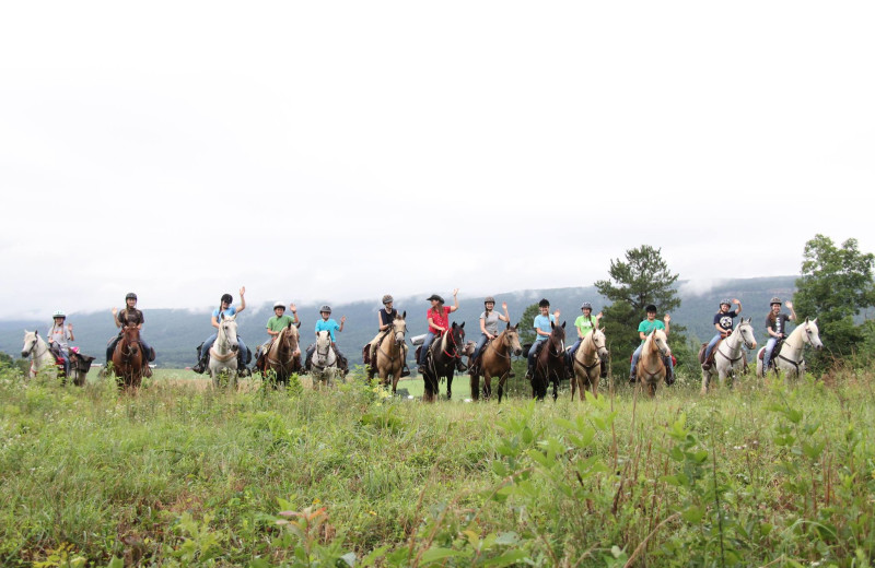 Horseback riding at A Tennessee Guest Ranch.