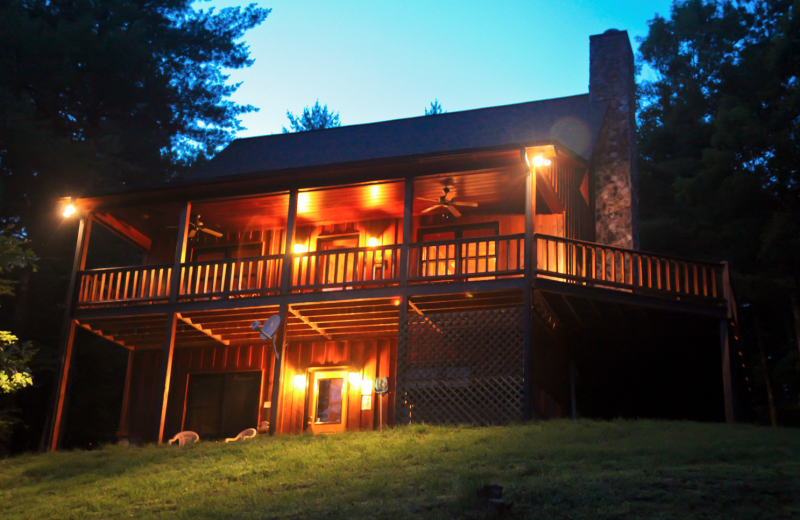 Cabin exterior at Mountain Getaway Cabin Rentals.