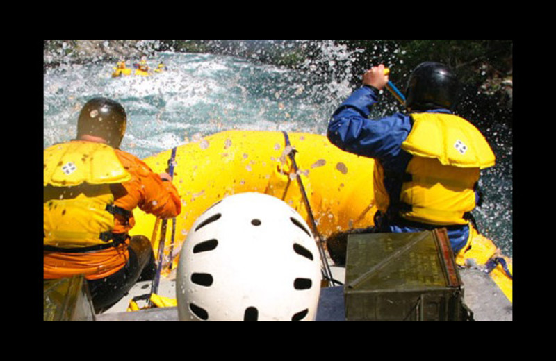 River rafting at The Lodge at Chilko Lake.