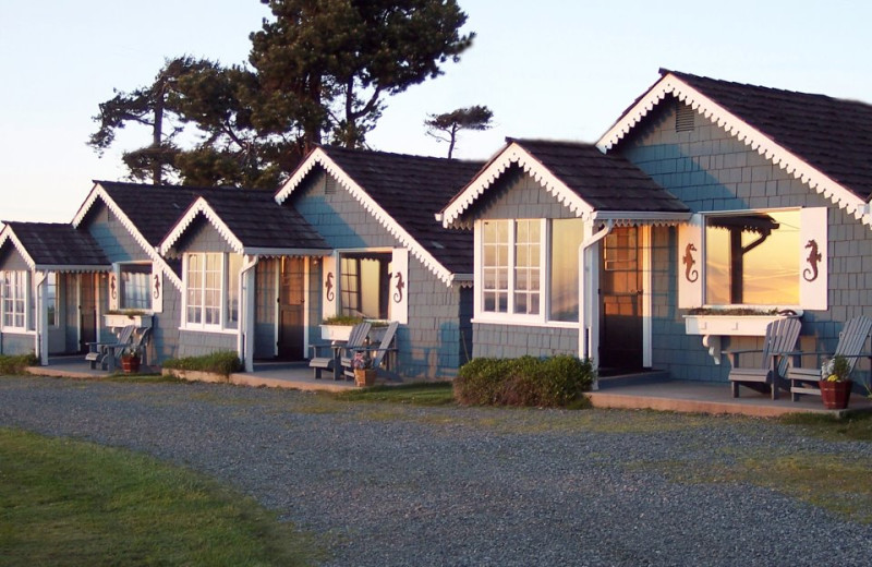 Exterior view of Juan de Fuca Cottages.