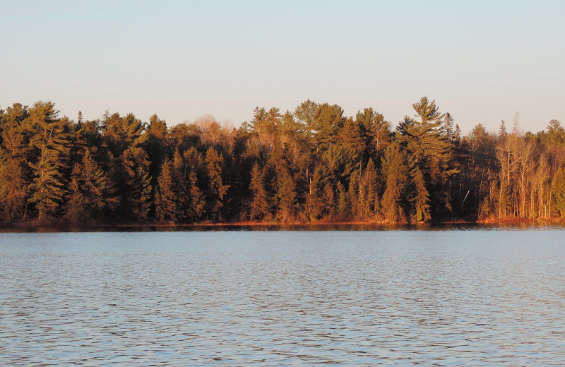 Lake view at Owls Nest Lodge.