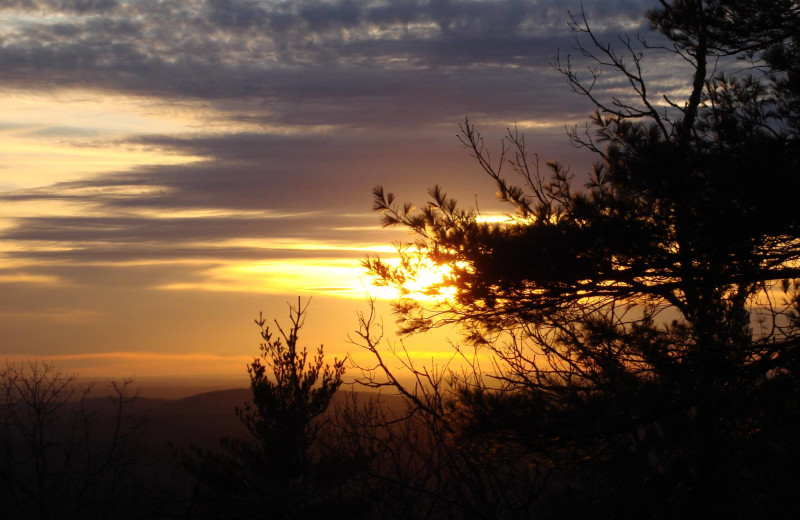 Sunset at Pink Blossoms Resort.