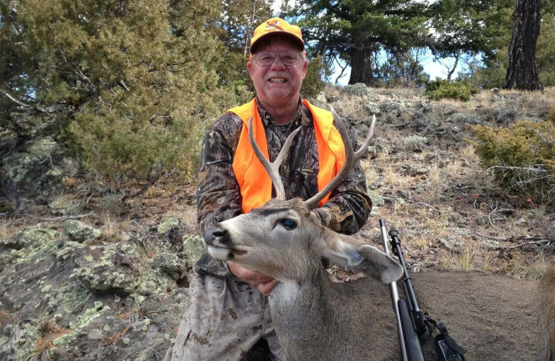 Deer hunting at Tomahawk Guest Ranch.