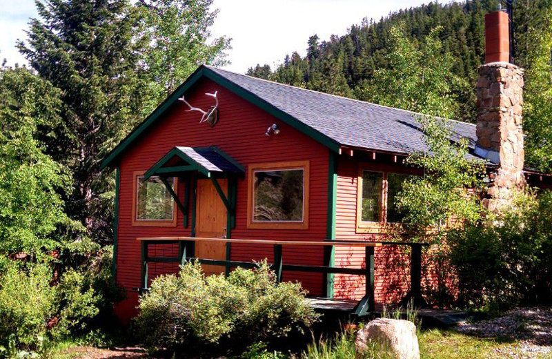 Cabin exterior at Lost Creek Guest Ranch.