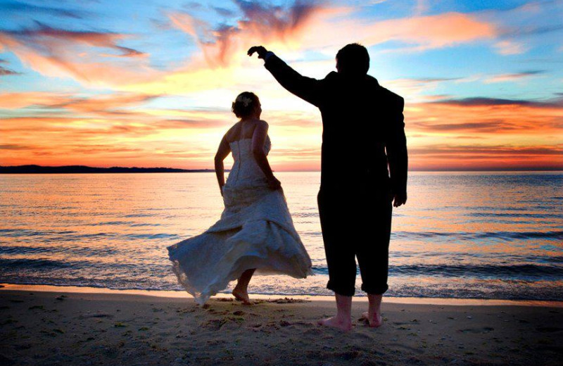 Wedding couple at The Homestead.