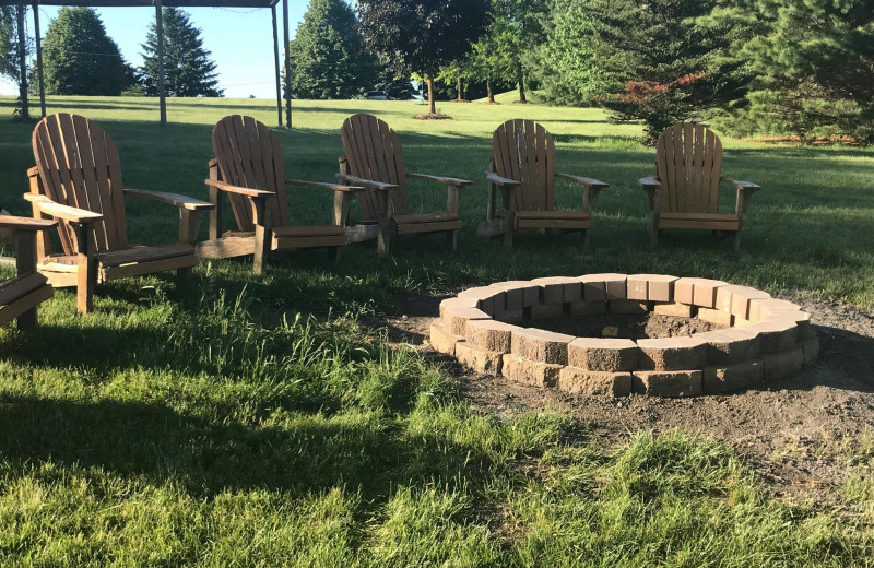 Bonfire at Adams Street Country Lodge.