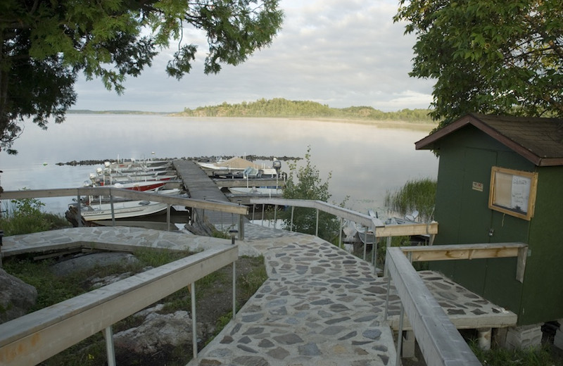 Dock Leading to the Lake at Brennan Harbour Resort