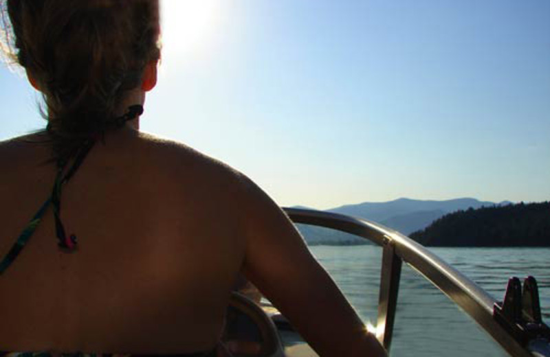 Boating at The Lodge at Sandpoint.