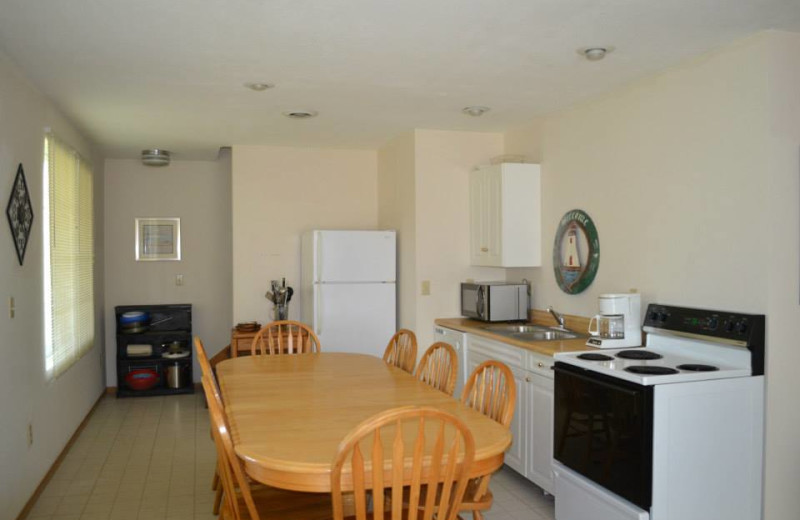 Cabin kitchen at South Beach Resort.