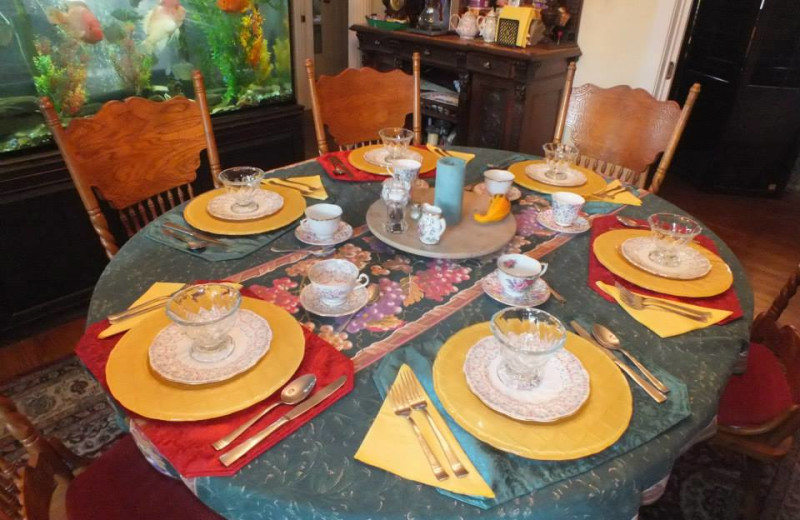 Dining room at Golden Pineapple.