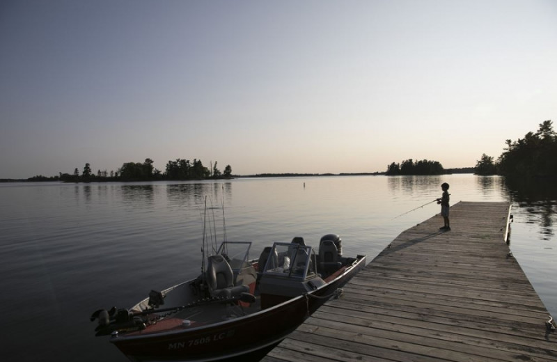 Fishing at Voyageur Park Lodge.