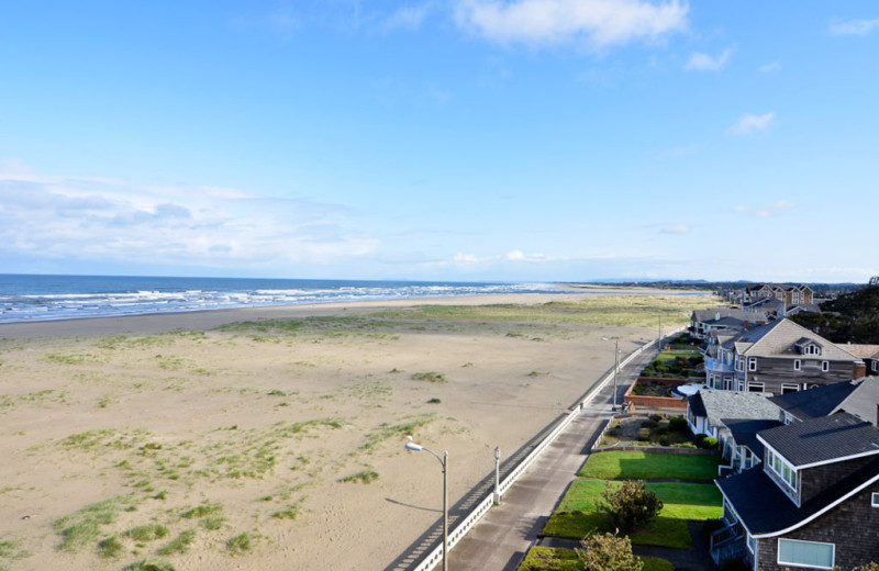 Beach view at Ocean View Resort.