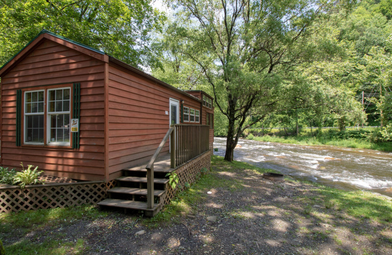 Cabin exterior at Yogi in the Smokies.