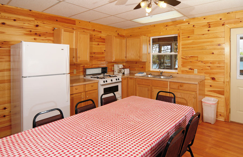 Guest kitchen at Whitefish Bay Camp.