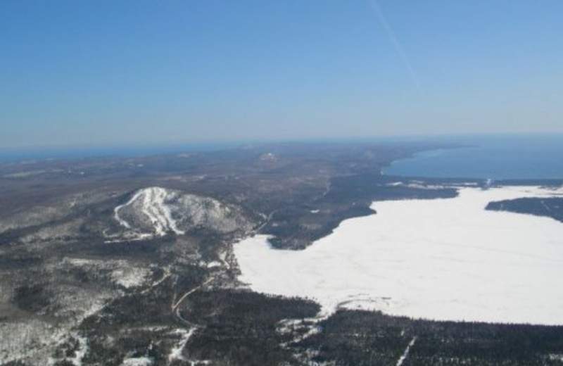 Aerial View of Mount Bohemia Ski Resort
