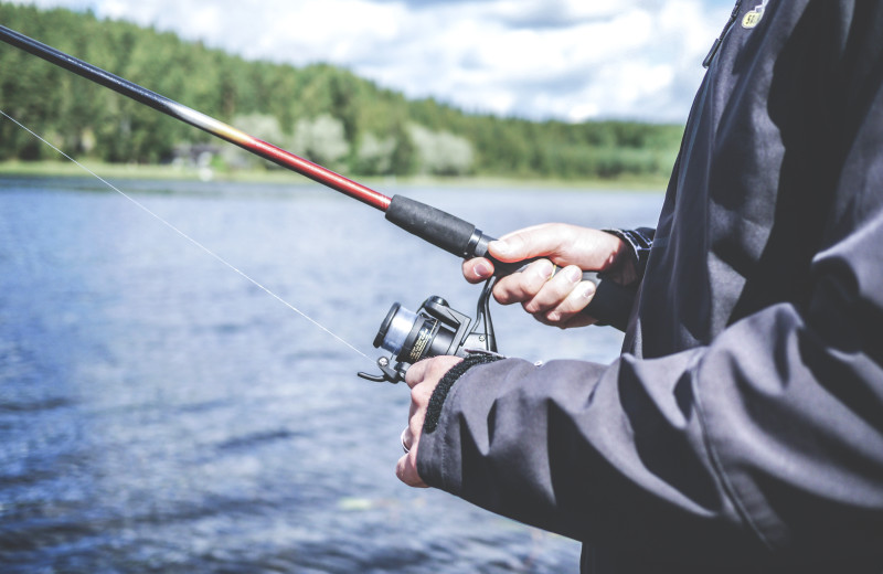Fishing at Skyport Lodge.