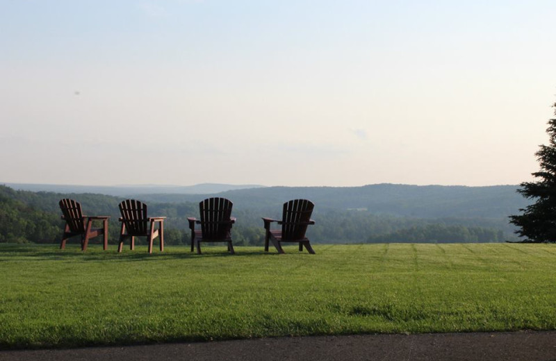 Relaxing at Otsego Club and Resort.