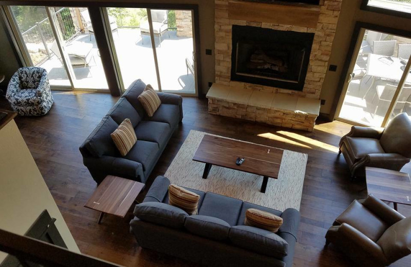 Guest living room at Antlers Resort.