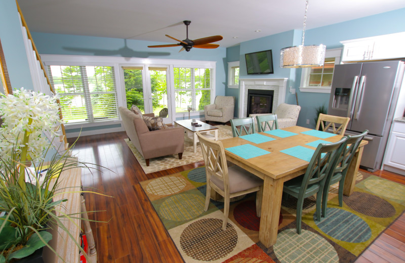 Guest room at Sheepscot Harbour Village & Resort.