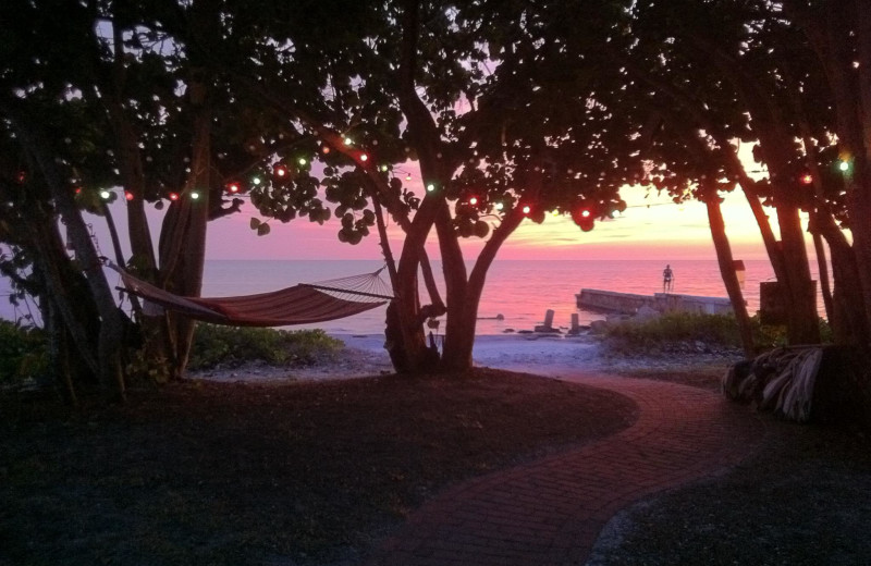 Hammock and sunset at Sunset Beach Resort.