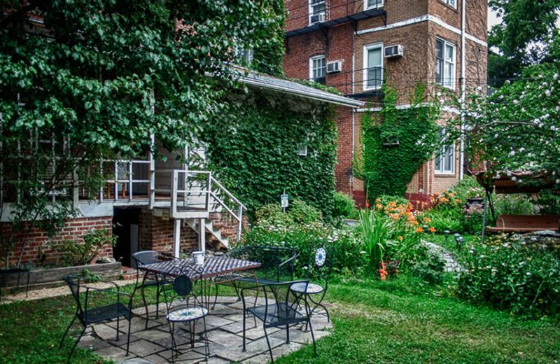 Patio at Adams Inn.