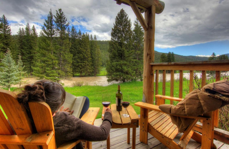 Couple at Rainbow Ranch Lodge.