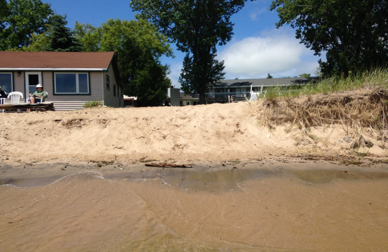 Beach at Square Rigger Lodge.