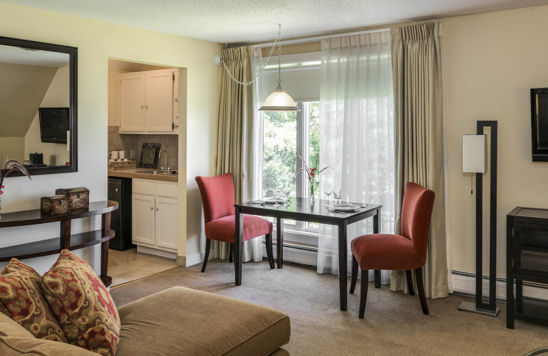 Guest room at Cranwell Spa & Golf Resort.