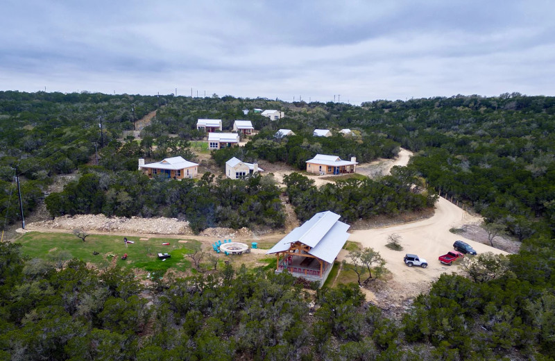 Aerial view of Hill Country Casitas.