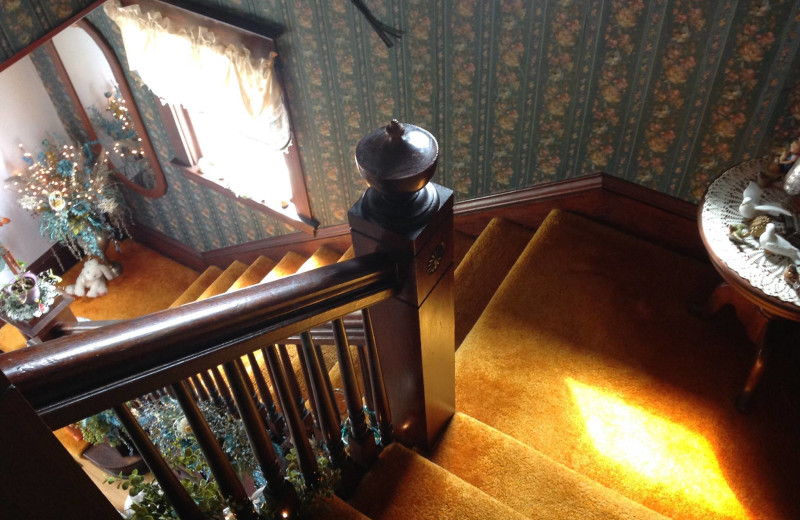 Stairs at Country Haven B&B.