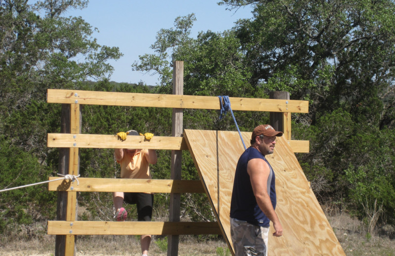 Boot camp obstacle course at Rancho Cortez.