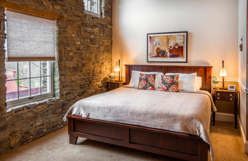 Guest room at Joseph Ambler Inn.