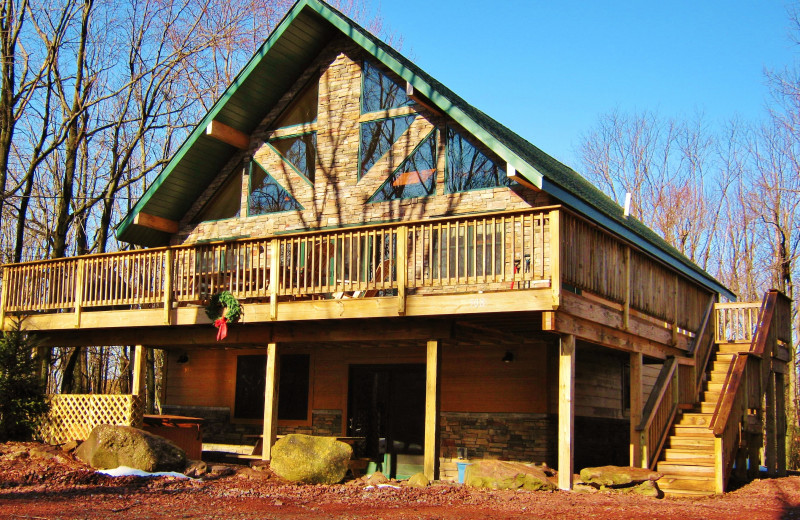 Rental exterior at Pocono Mountain Rentals.