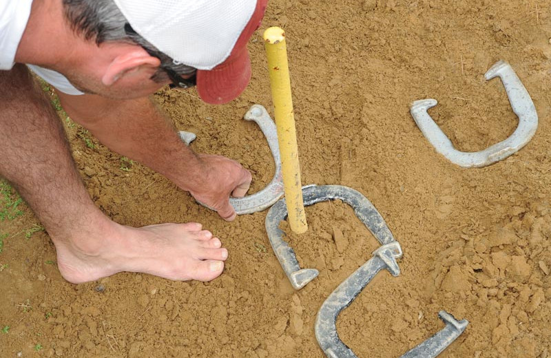 Horseshoes at Lake George RV Park.