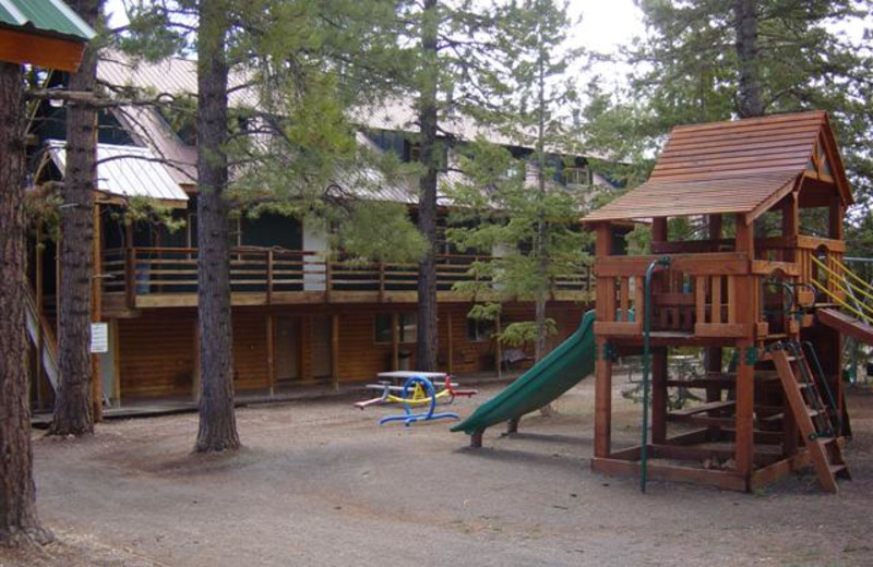 Kids playground at Pinewoods Resort.