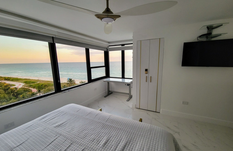 Rental bedroom at HORA Vacation Rentals.