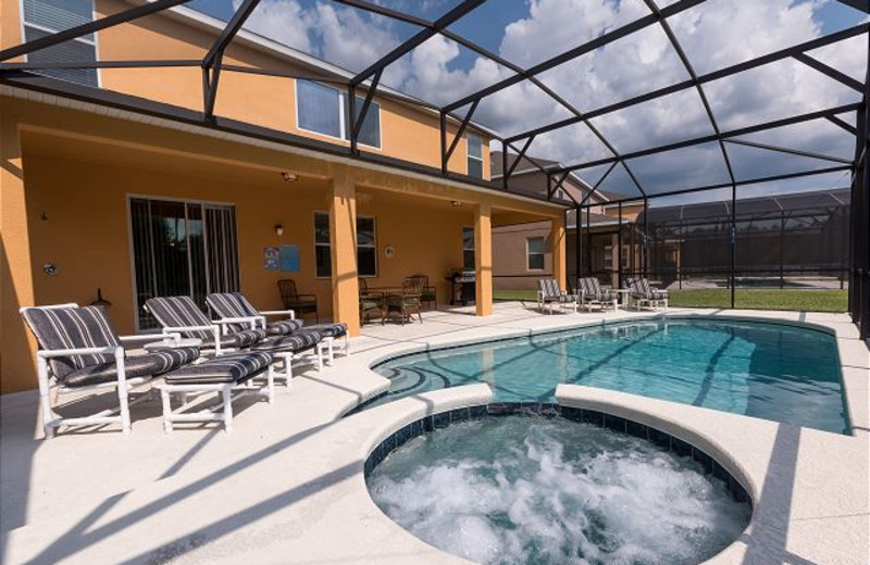 Rental pool at Luxury Reunion Rentals.